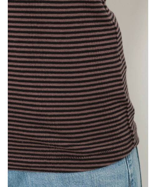 Ungrid（アングリッド）の「Miller別注 ランダムテレコタンクトップ（タンクトップ・レディース・ブラウン/ライム/オレンジ・FREE）」の16枚目の写真
