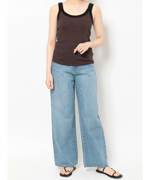 Ungrid（アングリッド）の「Miller別注 ランダムテレコタンクトップ（タンクトップ・レディース・ブラウン/ライム/オレンジ・FREE）」の18枚目の写真