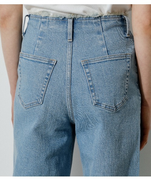 FRINGE DENIM WIDE/フリンジデニムワイド（デニムパンツ）｜AZUL