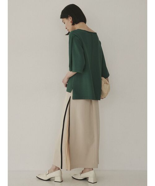 COTORICA（コトリカ）の「トレンチ風プリーツ切替スカート（スカート・レディース・ブラック/ベージュ/カーキ・SMALL/MEDIUM）」の15枚目の写真