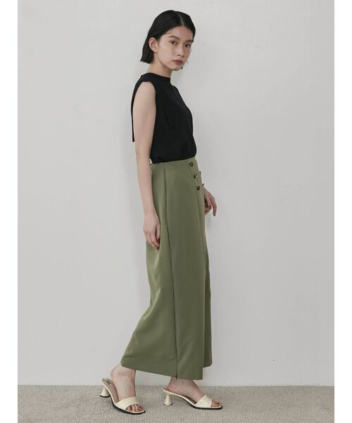 COTORICA（コトリカ）の「トレンチ風プリーツ切替スカート（スカート・レディース・ブラック/ベージュ/カーキ・SMALL/MEDIUM）」の12枚目の写真