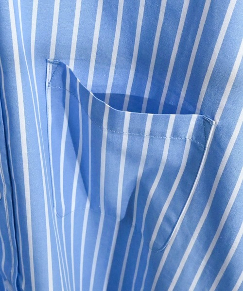 Anytime Songs（エニータイムソングス）の「綿ブロード レギュラーカラー スプリンターサマーシャツ（シャツ/ブラウス・メンズ・ホワイト/ブラック/サックスブルー/イエロー/グリーン/ラベンダー/ホワイト系その他/グレイッシュベージュ/サックスブルー系/ブラック系その他/グリーン系その他・MEDIUM/LARGE/X-LARGE）」の13枚目の写真