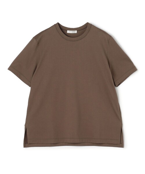 TOMORROWLAND collection（トゥモローランドコレクション）の「スーピマコットンジャージー クルーネックプルオーバー（Tシャツ/カットソー・レディース・ホワイト/チャコールグレー/イエロー/ライトピンク/ブルー/ネイビー/ブラウン/ライトベージュ/ブラック/ライトブラウン・S）」の5枚目の写真