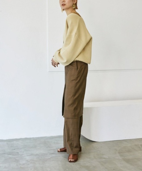 トップス todayful Slit Neck Knit TODAYFUL（トゥデイフル）の「TODAYFUL(トゥデイフル) 