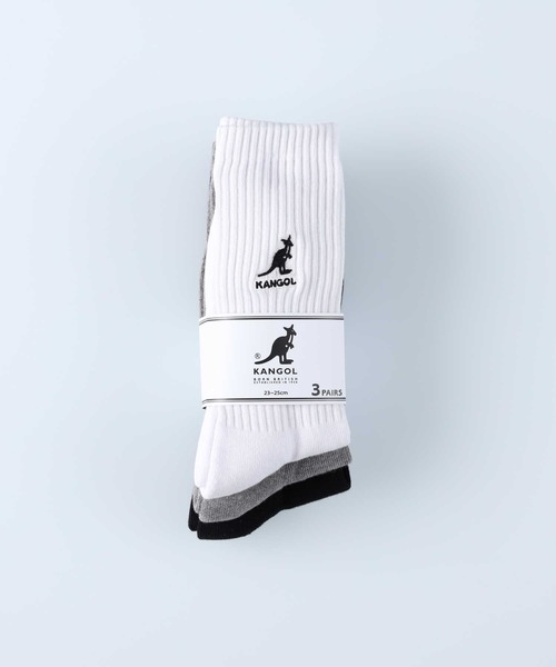 KANGOL（カンゴール）の「【KANGOL】Ｒソックス3点セット（ソックス/靴下・レディース・ブルー・M/L）」の4枚目の写真