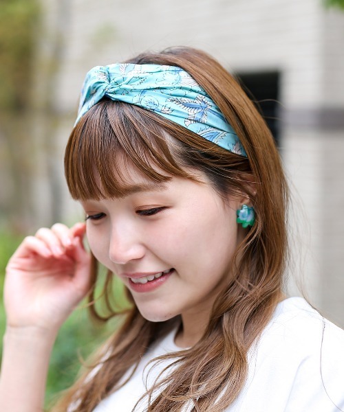 チチカカ（チチカカ）の「ブロックプリントヘアバンド（ヘアバンド・レディース・グレー/レッド/ターコイズブルー/イエロー・FREE）」の8枚目の写真