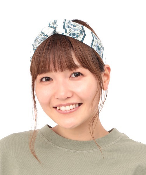 チチカカ（チチカカ）の「ブロックプリントヘアバンド（ヘアバンド・レディース・グレー/レッド/ターコイズブルー/イエロー・FREE）」の12枚目の写真