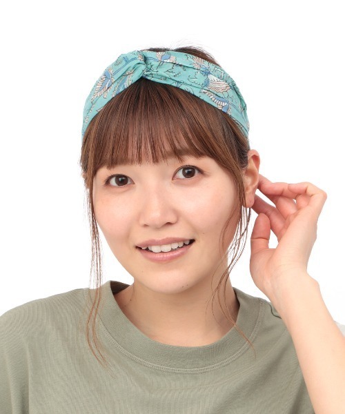 チチカカ（チチカカ）の「ブロックプリントヘアバンド（ヘアバンド・レディース・グレー/レッド/ターコイズブルー/イエロー・FREE）」の13枚目の写真