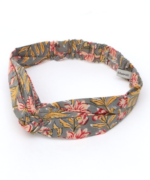 チチカカ（チチカカ）の「ブロックプリントヘアバンド（ヘアバンド・レディース・グレー/レッド/ターコイズブルー/イエロー・FREE）」の19枚目の写真
