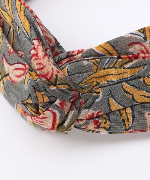 チチカカ（チチカカ）の「ブロックプリントヘアバンド（ヘアバンド・レディース・グレー/レッド/ターコイズブルー/イエロー・FREE）」の21枚目の写真