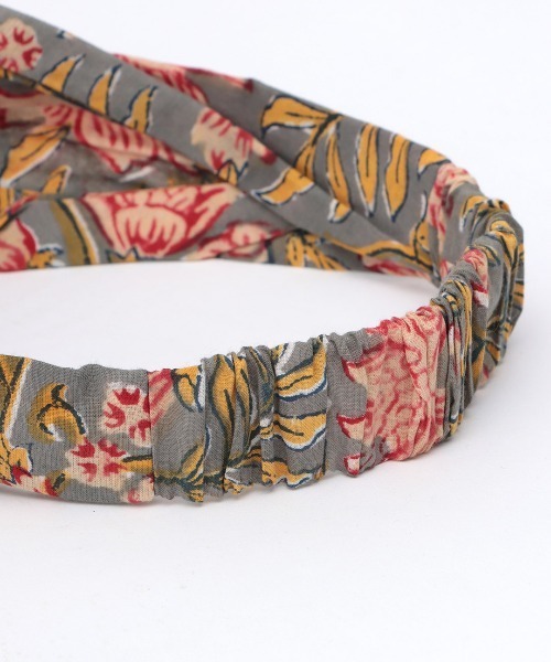 チチカカ（チチカカ）の「ブロックプリントヘアバンド（ヘアバンド・レディース・グレー/レッド/ターコイズブルー/イエロー・FREE）」の22枚目の写真