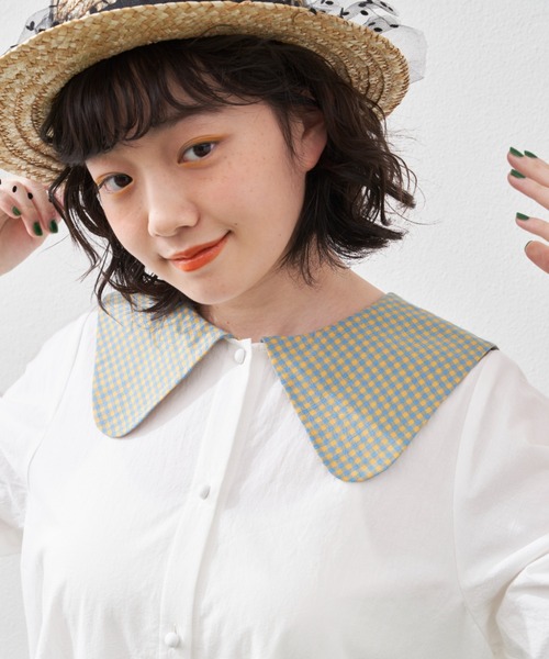 MERLOT（メルロー）の「セーラーカラーワンピース（ワンピース・レディース・ホワイト/ネイビー・FREE）」の3枚目の写真