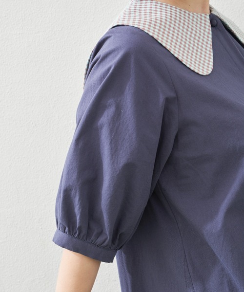 MERLOT（メルロー）の「セーラーカラーワンピース（ワンピース・レディース・ホワイト/ネイビー・FREE）」の16枚目の写真