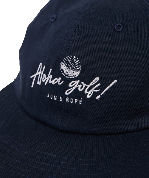 JUN&ROPE'（ジュンアンドロペ）の「ALOHA　ロゴ刺繍　フラットキャップ（キャップ・メンズ・ホワイト/ダークブラウン/ネイビー/ブルー・FREE）」の8枚目の写真