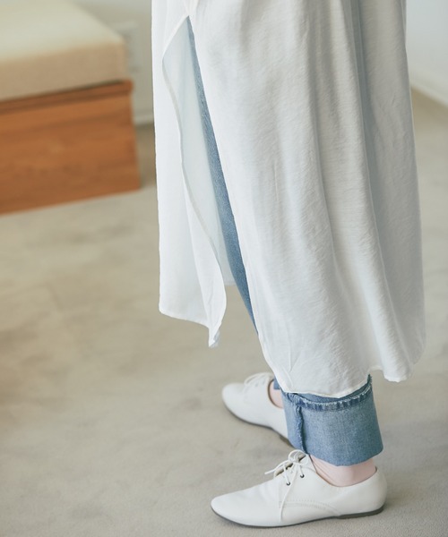 and R（アンドアール）の「セーラーカラーチュニック（チュニック・レディース・オフホワイト/イエロー・FREE）」の6枚目の写真