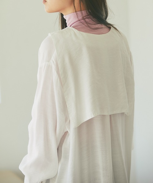 and R（アンドアール）の「セーラーカラーチュニック（チュニック・レディース・オフホワイト/イエロー・FREE）」の7枚目の写真