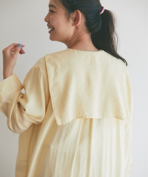 and R（アンドアール）の「セーラーカラーチュニック（チュニック・レディース・オフホワイト/イエロー・FREE）」の14枚目の写真