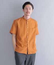 SHIPS | SHIPS: テンセル/リネン バンドカラーシャツ S/S(シャツ/ブラウス)