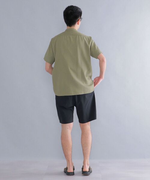 SHIPS（シップス）の「SHIPS: テンセル/リネン バンドカラーシャツ S/S（シャツ/ブラウス・メンズ・ホワイト/ネイビー/ライトオリーブ/レンガ・SMALL/MEDIUM/LARGE/X-LARGE）」の21枚目の写真