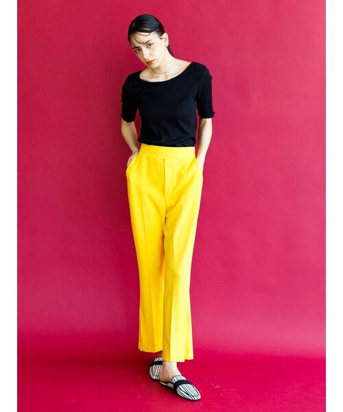 koe（コエ）の「【背中あき】バックレースアップテレコプルオーバー＊（Tシャツ/カットソー・レディース・ブラック/ベージュ/カーキ/アイボリー・M）」の14枚目の写真