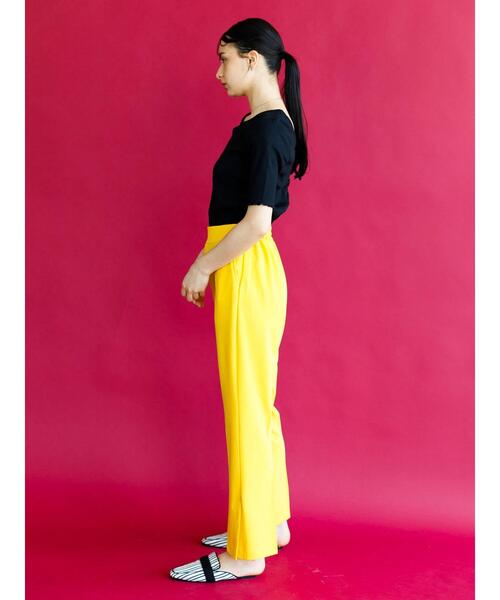 koe（コエ）の「【背中あき】バックレースアップテレコプルオーバー＊（Tシャツ/カットソー・レディース・ブラック/ベージュ/カーキ/アイボリー・M）」の15枚目の写真