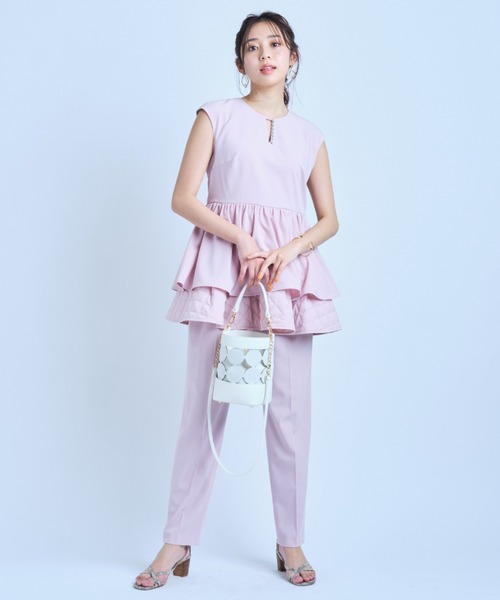 新品タグ付 JUSGLITTY ブラウス、パンツセット