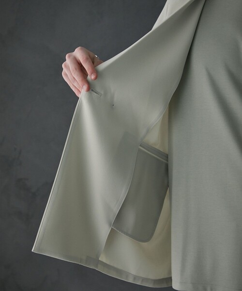 ジョーゼットハーフスリーブジャケット（テーラードジャケット