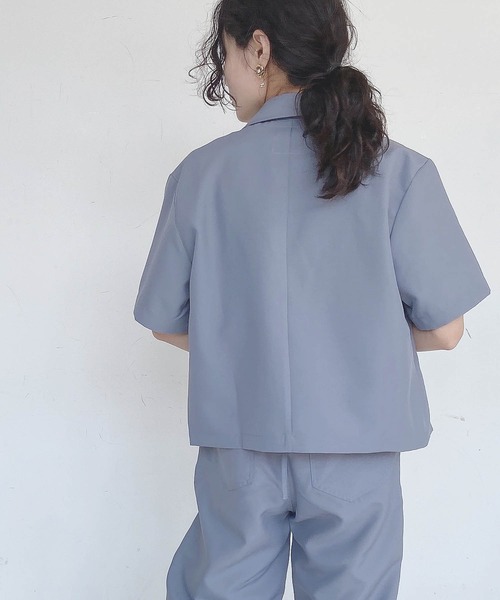 タ*ヌ様 鉄道公安制服 上下セット 夏服グレー AS KNOW AS plus（アズノゥアズプラス）の「○ナチュラル半袖テーラー