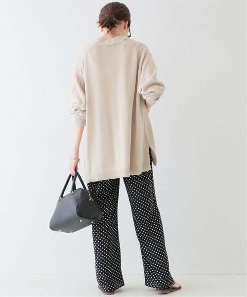 SLOBE IENA（スローブイエナ）の「《追加》テープヤーンニットカーディガン（カーディガン/ボレロ・メンズ・ベージュ/チャコールグレー・FREE）」の22枚目の写真