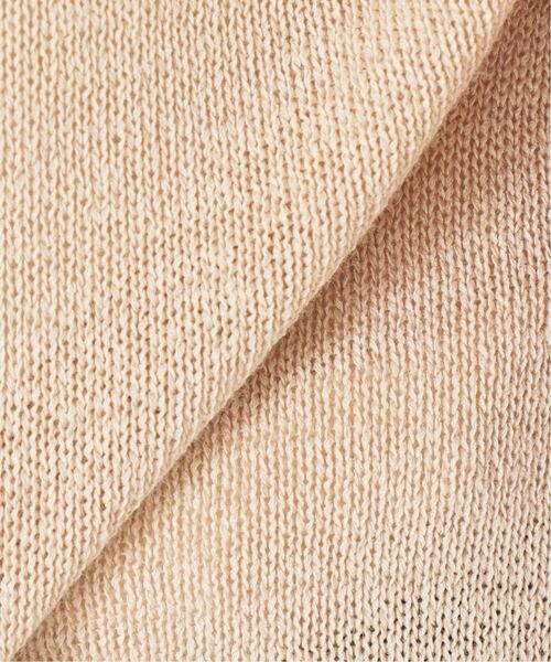 SLOBE IENA（スローブイエナ）の「《追加》テープヤーンニットカーディガン（カーディガン/ボレロ・メンズ・ベージュ/チャコールグレー・FREE）」の5枚目の写真