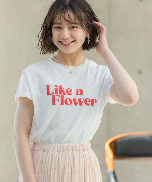セール Likeaflowerロゴtシャツ Tシャツ カットソー Repipi Armario レピピ アルマリオ のファッション通販 Zozotown