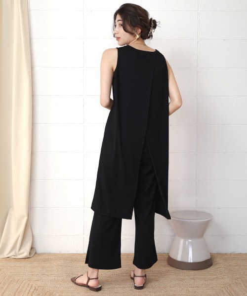 Bou Jeloud（ブージュルード）の「【WEB限定】バックスリットリブセットアップ（セットアップ・レディース・ブラック/アイボリー/ライトカーキ・FREE）」の13枚目の写真