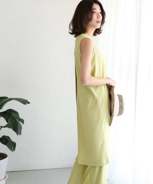 Bou Jeloud（ブージュルード）の「【WEB限定】バックスリットリブセットアップ（セットアップ・レディース・ブラック/アイボリー/ライトカーキ・FREE）」の18枚目の写真