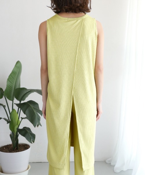 Bou Jeloud（ブージュルード）の「【WEB限定】バックスリットリブセットアップ（セットアップ・レディース・ブラック/アイボリー/ライトカーキ・FREE）」の22枚目の写真