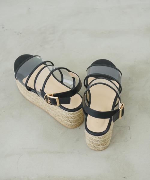 ems excite（エムズエキサイト）の「ベルトジュートサンダル（サンダル・レディース・ブラック/オフホワイト/ゴールド・M/L）」の16枚目の写真