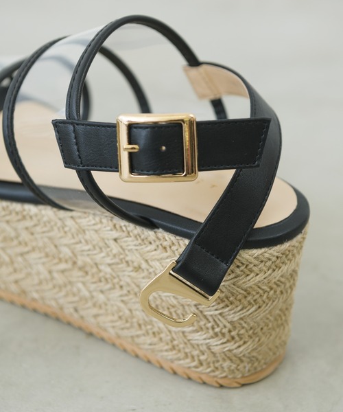 ems excite（エムズエキサイト）の「ベルトジュートサンダル（サンダル・レディース・ブラック/オフホワイト/ゴールド・M/L）」の15枚目の写真