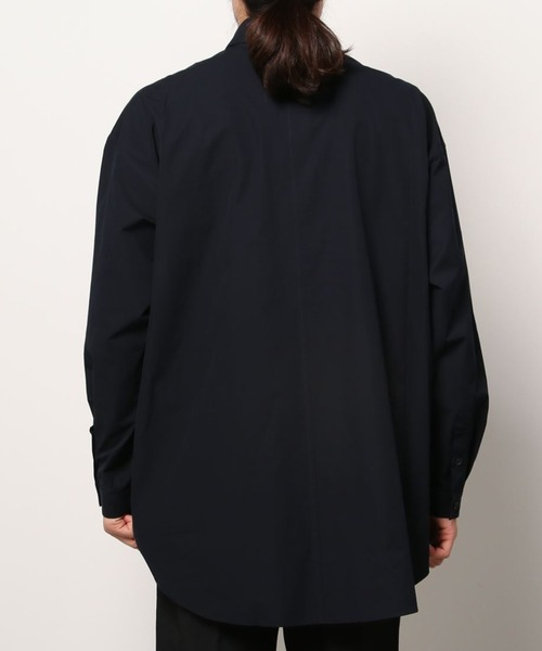 ATON（エイトン）の「【ATON】 SHRINK COTTON OVERSIZED LONG SHIRT