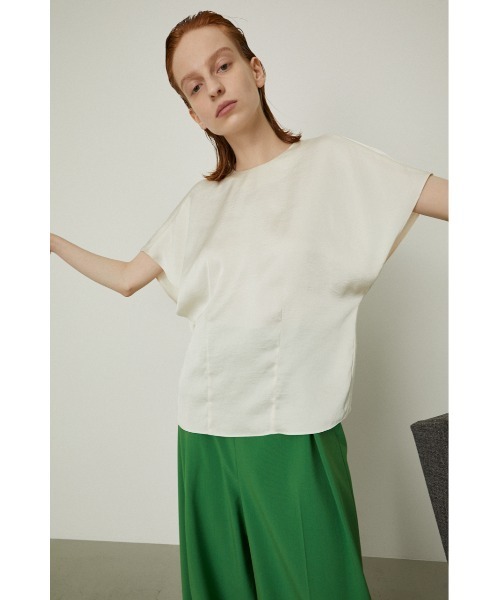トップス RIM.ARK Back drape gloss tops RIM.ARK（リムアーク）の「Back drape gloss tops（Tシャツ