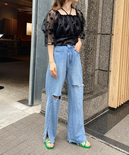 one after another NICE CLAUP(ワンアフターアナザーナイスクラップ)の「チューブサンダル(サンダル・レディース・アイボリー/モカ/グリーン・SMALL/MEDIUM/LARGE)」の7枚目の写真