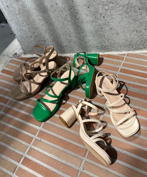 one after another NICE CLAUP(ワンアフターアナザーナイスクラップ)の「チューブサンダル(サンダル・レディース・アイボリー/モカ/グリーン・SMALL/MEDIUM/LARGE)」の9枚目の写真