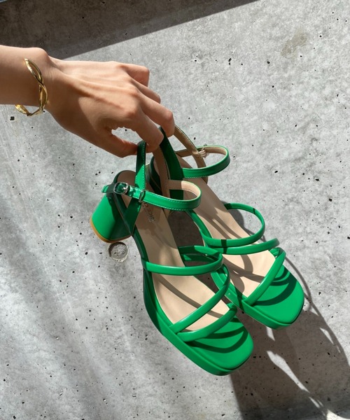 one after another NICE CLAUP(ワンアフターアナザーナイスクラップ)の「チューブサンダル(サンダル・レディース・アイボリー/モカ/グリーン・SMALL/MEDIUM/LARGE)」の4枚目の写真