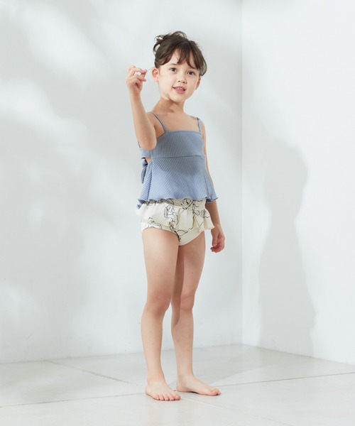 Chico(チコ)の「【水着/ショーツ】Kids ハイウエストシャーリングショーツ(水着・キッズ・ホワイト/ブラック系その他2/ホワイト系その他2/ブラック・130/110)」の18枚目の写真