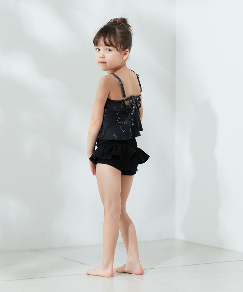 Chico(チコ)の「【水着/ショーツ】Kids ハイウエストシャーリングショーツ(水着・キッズ・ホワイト/ブラック系その他2/ホワイト系その他2/ブラック・130/110)」の14枚目の写真