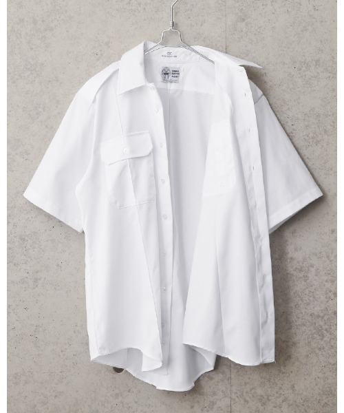 MILITARY（ミリタリー）の「実物 新品 デッドストック 米軍 WHITE 521 ショートスリーブシャツ（シャツ/ブラウス・メンズ・ホワイト・17）」の3枚目の写真