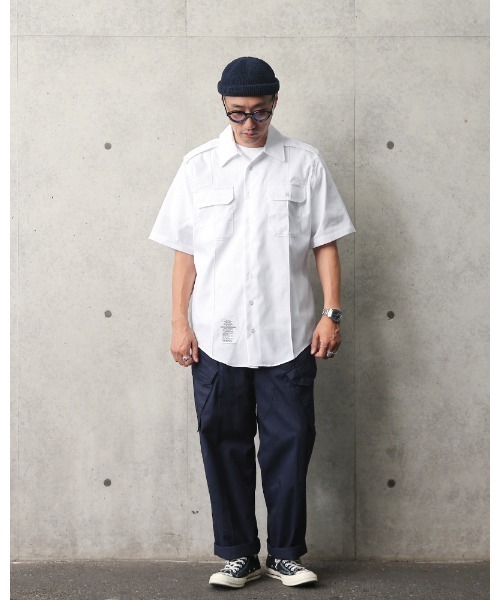 MILITARY（ミリタリー）の「実物 新品 デッドストック 米軍 WHITE 521 ショートスリーブシャツ（シャツ/ブラウス・メンズ・ホワイト・17）」の10枚目の写真