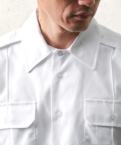 MILITARY（ミリタリー）の「実物 新品 デッドストック 米軍 WHITE 521 ショートスリーブシャツ（シャツ/ブラウス・メンズ・ホワイト・17）」の7枚目の写真