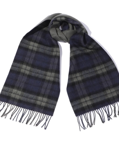 MEN'S BIGI(メンズビギ)の「カシミヤ混マフラー(マフラー・メンズ・チャコールグレー/ブラック/ネイビー・FREE)」の1枚目の写真