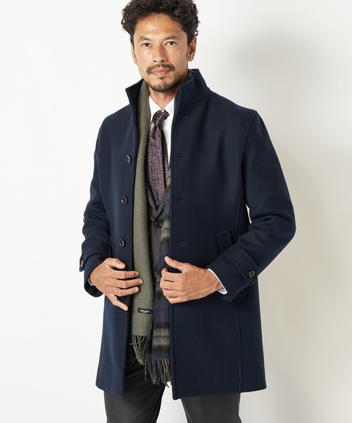 MEN'S BIGI(メンズビギ)の「カシミヤ混マフラー(マフラー・メンズ・チャコールグレー/ブラック/ネイビー・FREE)」の8枚目の写真
