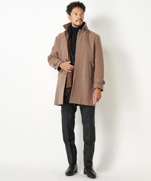 MEN'S BIGI(メンズビギ)の「カシミヤ混マフラー(マフラー・メンズ・チャコールグレー/ブラック/ネイビー・FREE)」の6枚目の写真