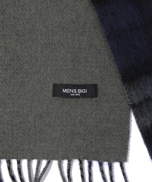 MEN'S BIGI(メンズビギ)の「カシミヤ混マフラー(マフラー・メンズ・チャコールグレー/ブラック/ネイビー・FREE)」の12枚目の写真